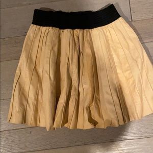 Leather skirts with black rimming